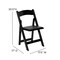 Flash Furniture Folding Chair, Wood, Black XF-2902-BK-WOOD-GG - alternate 4